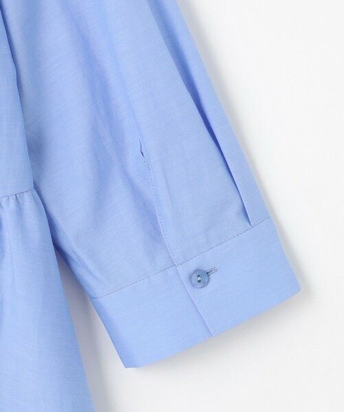 自由区 / ジユウク シャツ・ブラウス | シアーソフトシャンブレーペプラム ブラウス | 詳細13
