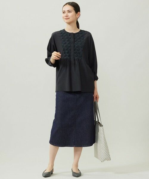 自由区 / ジユウク シャツ・ブラウス | シアージオメトリックジャカードプルオーバー ブラウス | 詳細10