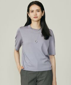 自由区 / ジユウク ニット・セーター | 【アンサンブル対応】アセテートコットンプルオーバー ニット