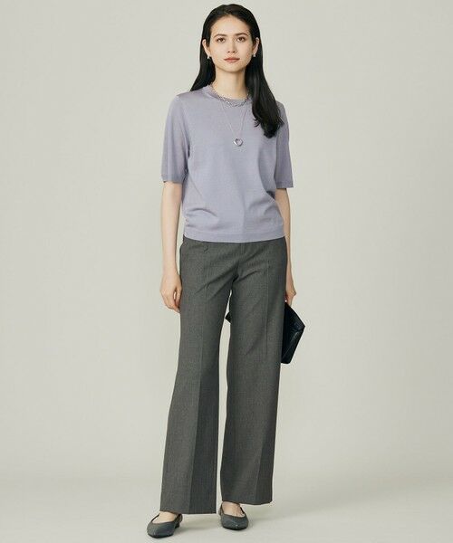 自由区 / ジユウク ニット・セーター | 【アンサンブル対応】アセテートコットンプルオーバー ニット | 詳細4