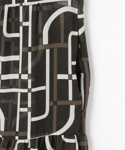 自由区 / ジユウク ロング・マキシ丈ワンピース | ジオメトリックレトロプリント ワンピース | 詳細15