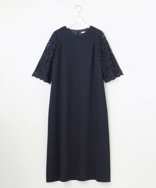 自由区 / ジユウク ロング・マキシ丈ワンピース | フラワーレースダブルクロス ワンピース | 詳細3