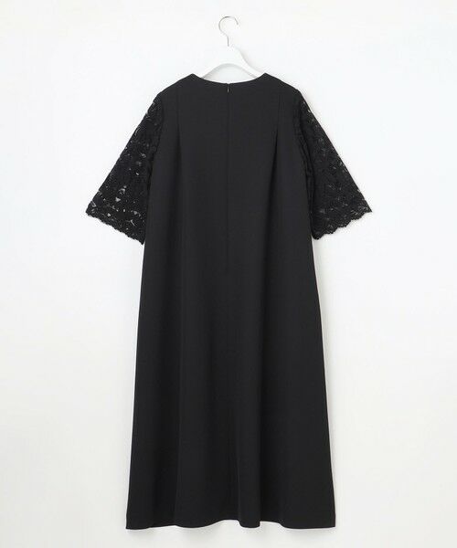 自由区 / ジユウク ロング・マキシ丈ワンピース | フラワーレースダブルクロス ワンピース | 詳細10