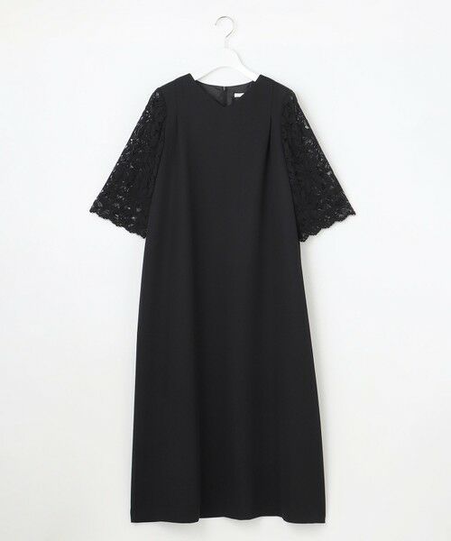 自由区 / ジユウク ロング・マキシ丈ワンピース | フラワーレースダブルクロス ワンピース | 詳細5