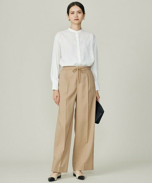 自由区 / ジユウク その他パンツ | 【カタログ掲載】ウールライクストレッチワイド パンツ | 詳細1