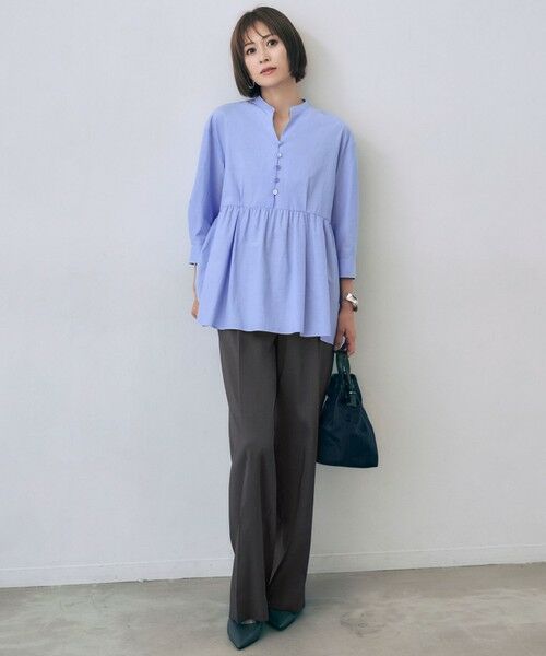 自由区 / ジユウク その他パンツ | 【カタログ掲載】ウールライクストレッチワイド パンツ | 詳細7