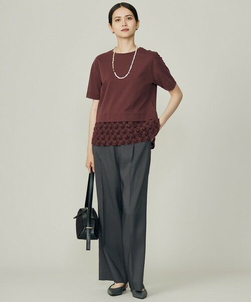 自由区 / ジユウク その他パンツ | 【カタログ掲載】ウールライクストレッチワイド パンツ | 詳細8