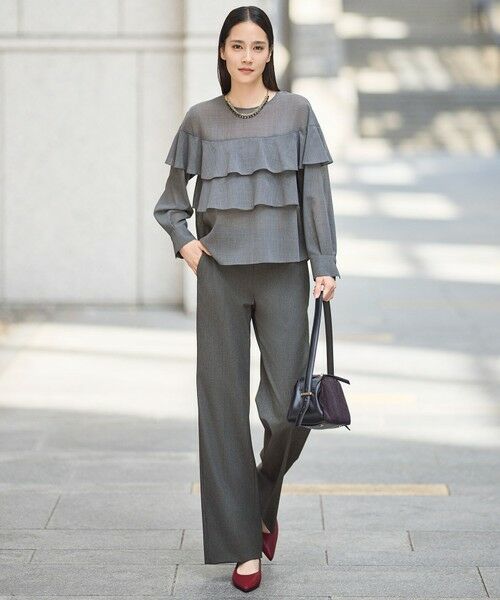 自由区 / ジユウク その他パンツ | 【カタログ掲載】TRギャバストレート パンツ | 詳細8