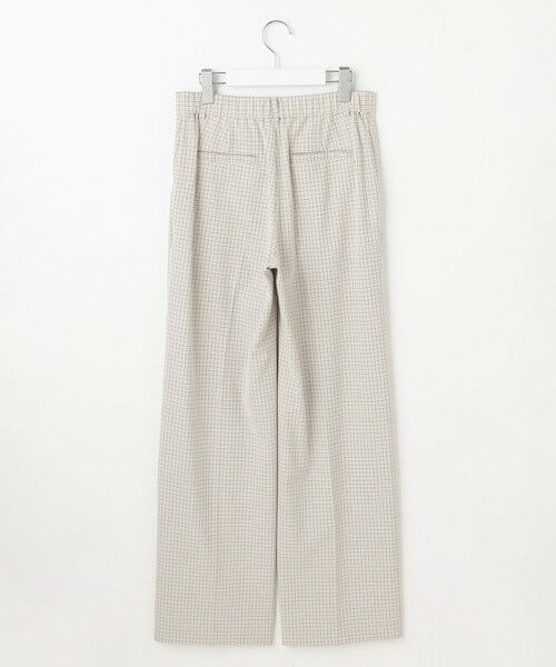 自由区 / ジユウク その他パンツ | TRギャバチェック柄ストレート パンツ | 詳細8