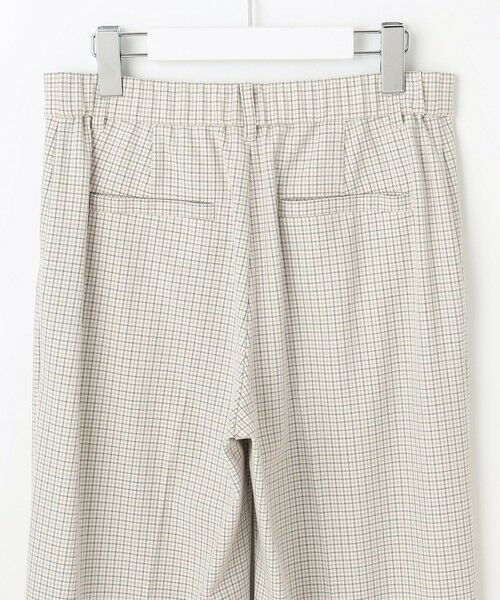 自由区 / ジユウク その他パンツ | TRギャバチェック柄ストレート パンツ | 詳細9