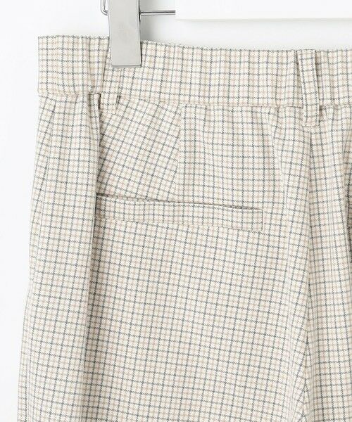 自由区 / ジユウク その他パンツ | TRギャバチェック柄ストレート パンツ | 詳細10