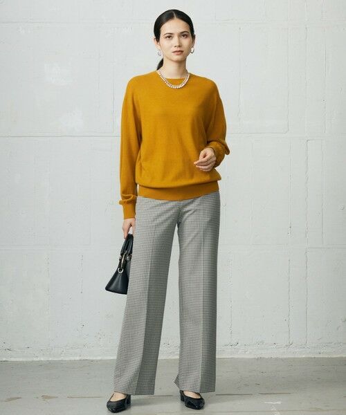 自由区 / ジユウク その他パンツ | TRギャバチェック柄ストレート パンツ | 詳細13