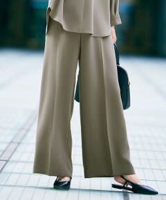 自由区 / ジユウク その他パンツ | 【カタログ掲載】トリアセダブルクロスワイドストレート パンツ