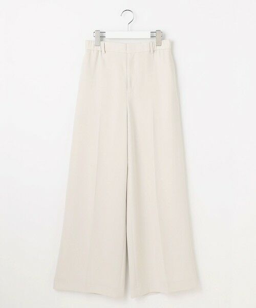 自由区 / ジユウク その他パンツ | 【カタログ掲載】トリアセダブルクロスワイドストレート パンツ(ベージュ)