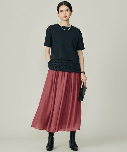 自由区 / ジユウク ミニ・ひざ丈スカート | シアー スカート | 詳細1