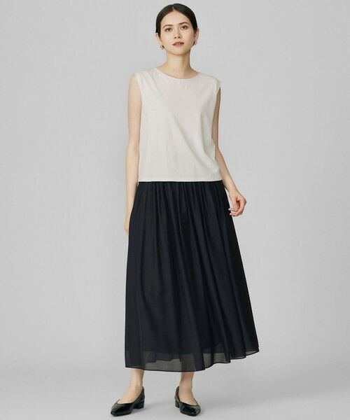 自由区 / ジユウク ミニ・ひざ丈スカート | シアー スカート | 詳細6