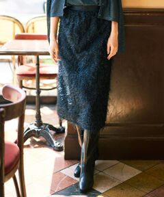 自由区 / ジユウク ミニ・ひざ丈スカート | 【カタログ掲載】フェザージャカード スカート