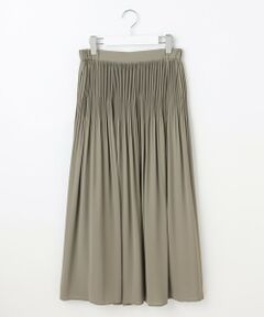 自由区 / ジユウク ロング・マキシ丈スカート | 【セットアップ対応】ライトサテンプリーツ スカート