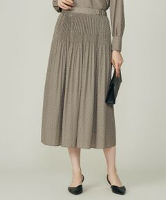 自由区 / ジユウク ロング・マキシ丈スカート | 【セットアップ対応】ライトサテンプリーツ スカート