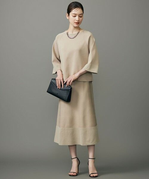 自由区 / ジユウク ミニ・ひざ丈スカート | モールブロッキングニット スカート | 詳細1