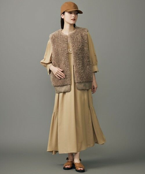 自由区 / ジユウク ベスト | 【SHIHOさん着用】カルガンラムエコファー ジレ | 詳細8