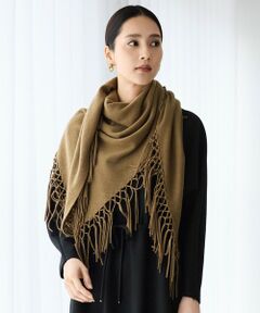 自由区 / ジユウク マフラー・ショール・スヌード・ストール | 【SHIHOさん着用】ファインウールカシミヤフリンジ ストール