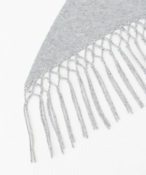 自由区 / ジユウク マフラー・ショール・スヌード・ストール | 【SHIHOさん着用】ファインウールカシミヤフリンジ ストール | 詳細4