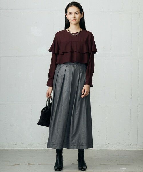 自由区 / ジユウク シャツ・ブラウス | 【カタログ掲載】TWハイツイストビエラフリル ブラウス | 詳細2