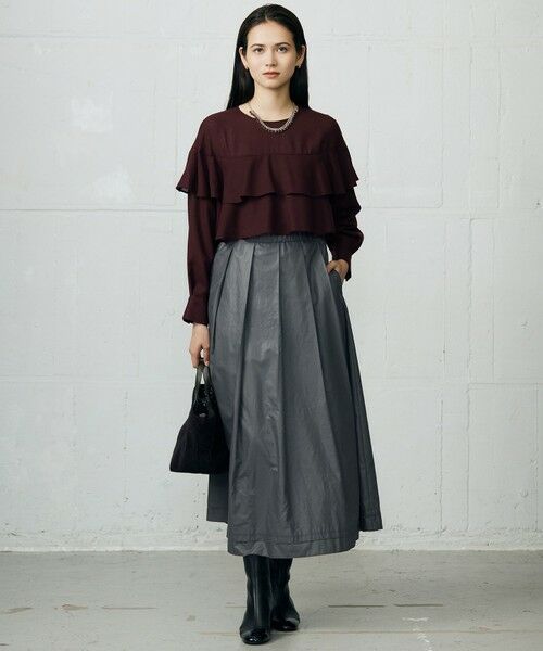 自由区 / ジユウク シャツ・ブラウス | 【カタログ掲載】TWハイツイストビエラフリル ブラウス | 詳細3