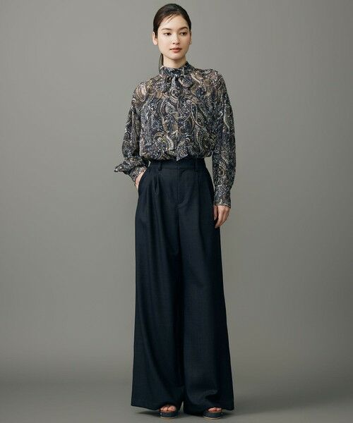 自由区 / ジユウク シャツ・ブラウス | ペイズリープリントボウタイ ブラウス | 詳細13