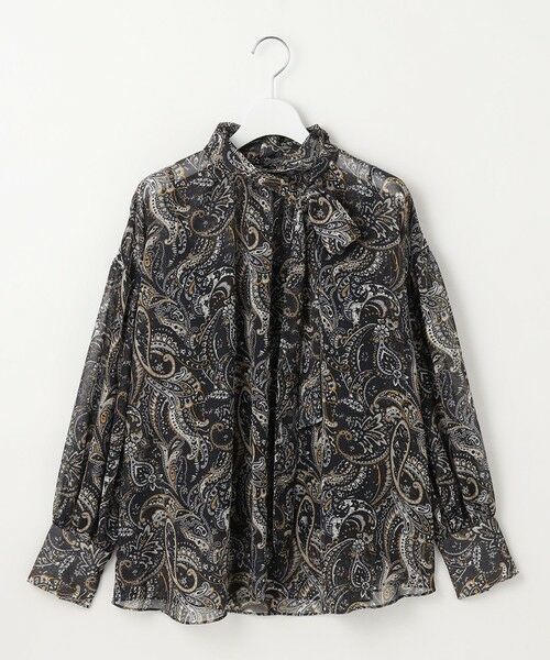 自由区 / ジユウク シャツ・ブラウス | ペイズリープリントボウタイ ブラウス | 詳細16