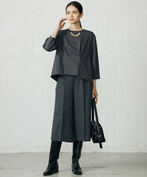 自由区 / ジユウク カットソー | クリアコットンポンチタックジャージ カットソー | 詳細4