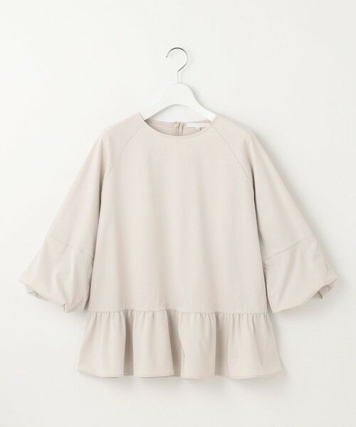 自由区 / ジユウク カットソー | クリアコットンポンチペプラム カットソー | 詳細3