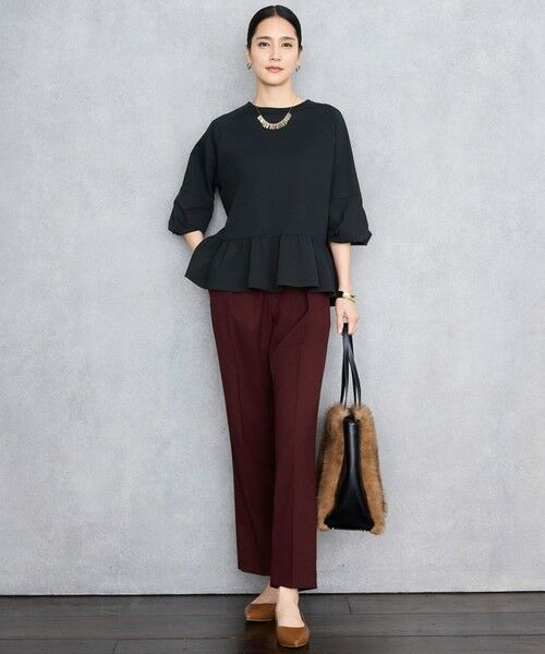 自由区 / ジユウク カットソー | クリアコットンポンチペプラム カットソー | 詳細13