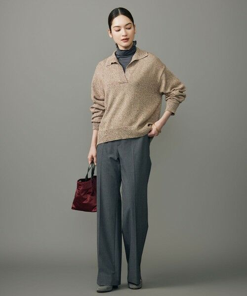 自由区 / ジユウク ニット・セーター | ペーパーウールコットン襟付き ニット | 詳細5