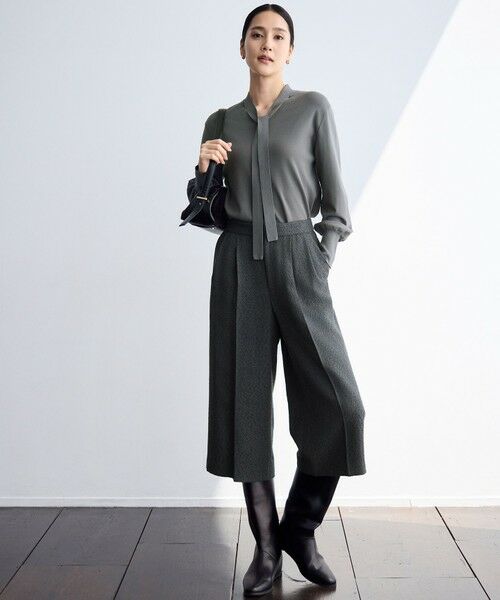 自由区 / ジユウク ニット・セーター | レーヨンストレッチブラウスライク ニット | 詳細1