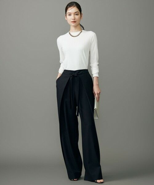 自由区 / ジユウク ニット・セーター | レーヨンストレッチリブインナー ニット | 詳細1