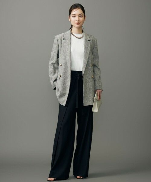 自由区 / ジユウク ニット・セーター | レーヨンストレッチリブインナー ニット | 詳細2