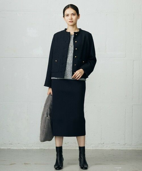 自由区 / ジユウク ベスト | 【カタログ掲載】ラメファンシーツイードニット ベスト | 詳細3