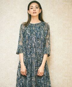自由区 / ジユウク ロング・マキシ丈ワンピース | 【SHIHOさん着用】ペイズリープリント ワンピース