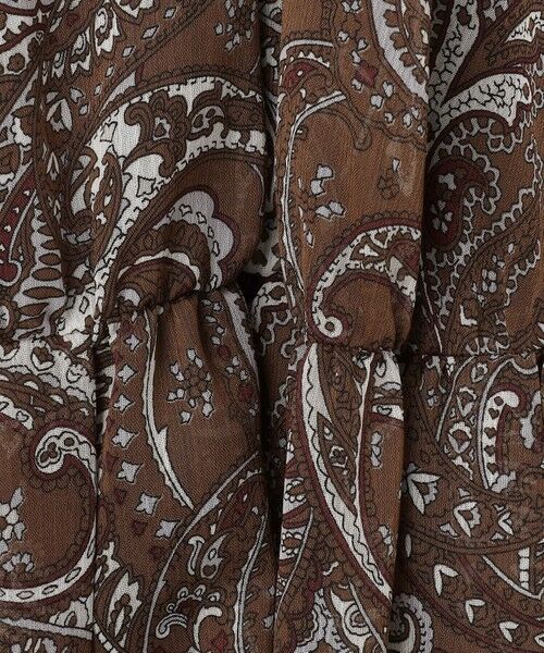 自由区 / ジユウク ロング・マキシ丈ワンピース | 【SHIHOさん着用】ペイズリープリント ワンピース | 詳細12