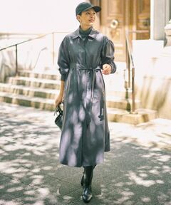 【りんご】自由区　24ss 洗える テンセルリネンシャツワンピース りんご様専用】自由区 24ss 洗える テンセルリネンシャツ