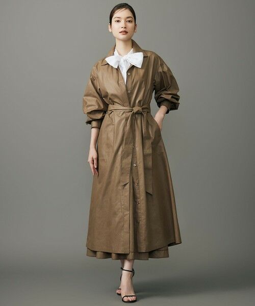 自由区 / ジユウク ミニ丈・ひざ丈ワンピース | 【カタログ掲載】ラスタータイプライター ワンピース(モカ)