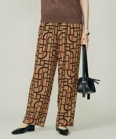 自由区 / ジユウク その他パンツ | 【カタログ掲載】ジオメトリックレトロプリント パンツ