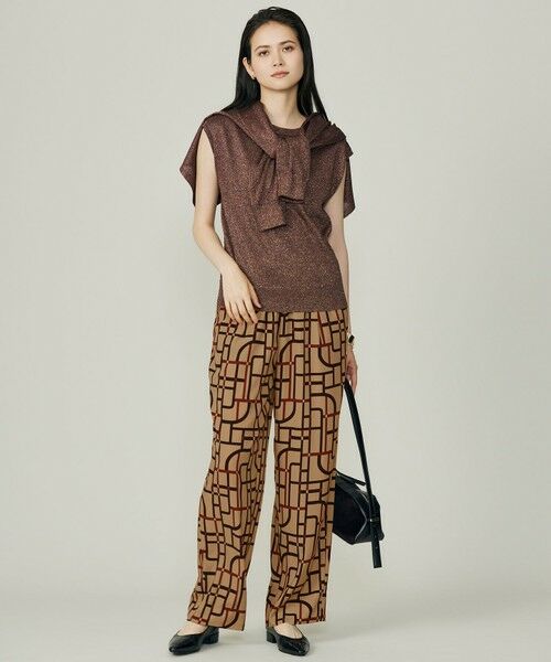 自由区 / ジユウク その他パンツ | 【カタログ掲載】ジオメトリックレトロプリント パンツ | 詳細3