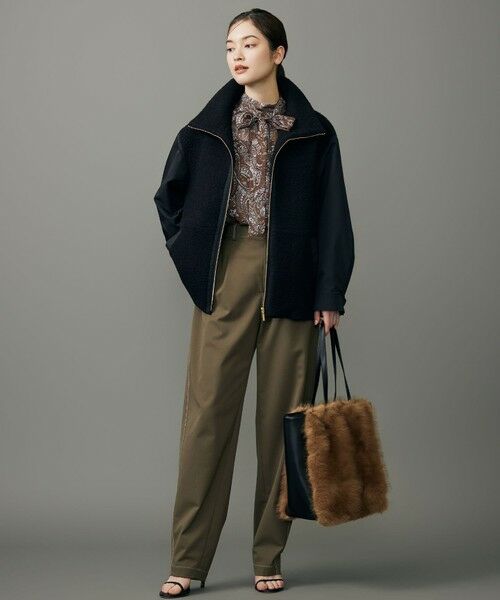 自由区 / ジユウク その他パンツ | 【SHIHOさん着用】デニムライクツイルカーブテーパード パンツ | 詳細4