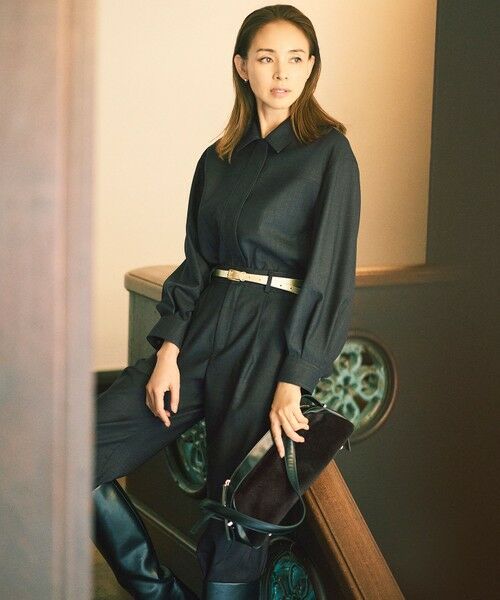 自由区 / ジユウク その他パンツ | 【SHIHOさん着用】デニムライクツイルカーブテーパード パンツ | 詳細17