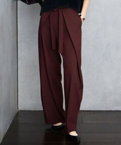 自由区 / ジユウク その他パンツ | 【SHIHOさん着用】フロントディテールラップワイド パンツ