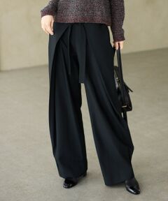 自由区 / ジユウク その他パンツ | 【SHIHOさん着用】フロントディテールラップワイド パンツ