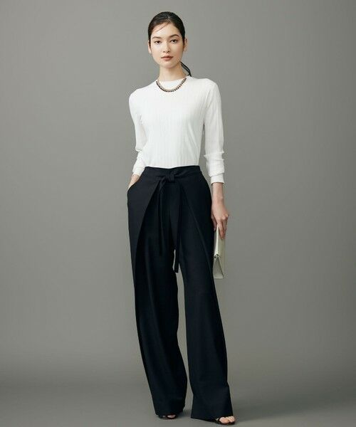 自由区 / ジユウク その他パンツ | 【SHIHOさん着用】フロントディテールラップワイド パンツ | 詳細18
